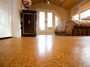 Пробка пол для спальни