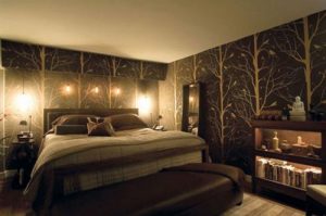 Раскошный стиль спальни в коричневых цветах