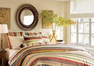 Размещение цветов в спальне