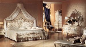 Роскошь стиля ампир в спальне