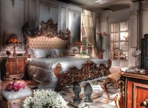 Шик стиля барокко в спальне
