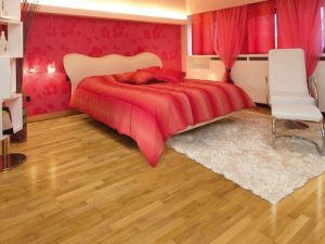 Шикарный паркетный пол для спальни