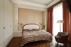 Штучный паркет для организации спальни