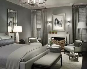 Серая спальня