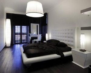 Современный и красивый комбинированный пол в спальню