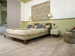 Современный пол пробкового типа для спальни