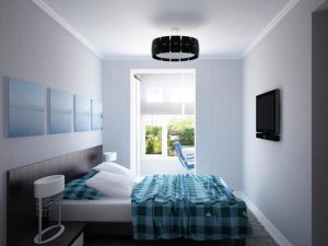 Спальня с телевизором