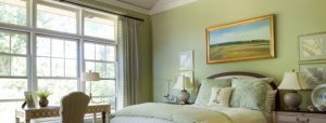 Светлый зеленый цвет для спальни