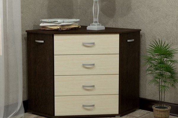 Угловой комод для спальни