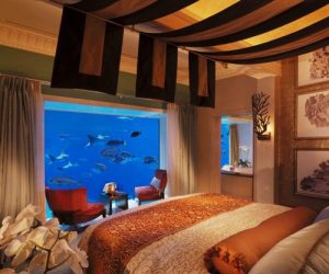 Встроенный аквариум для спальни