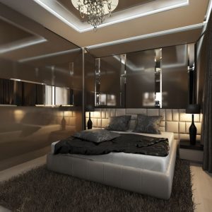 Выбираем коричневый цвет для спальни