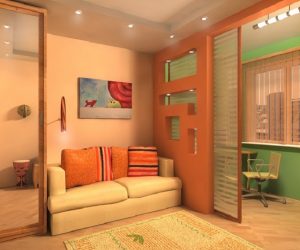 Выбираем тип перегородки для функциональных зон в спальне