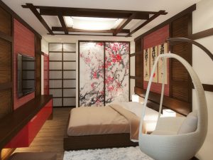 Японский стиль для спальни