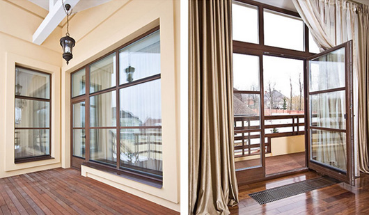 Балконные деревянные двери