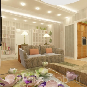 Дизайн-проект трёхкомнатной квартиры 105 кв.м.